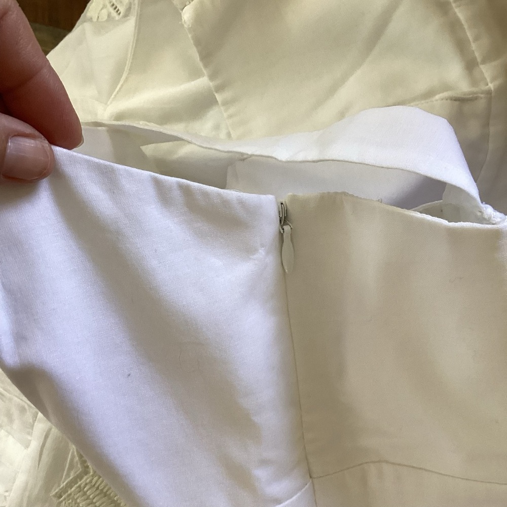 Vinyard Vines Beachy Embroidered White Dress Romantic Feminine - Picture 8 of 11